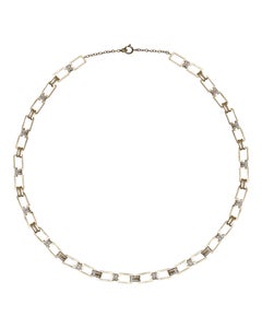 POLINA ELLIS White Diamonds 18k Raw White Gold Necklace