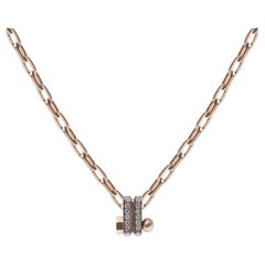 POLINA ELLIS White Diamonds 18k Raw White Gold Necklace