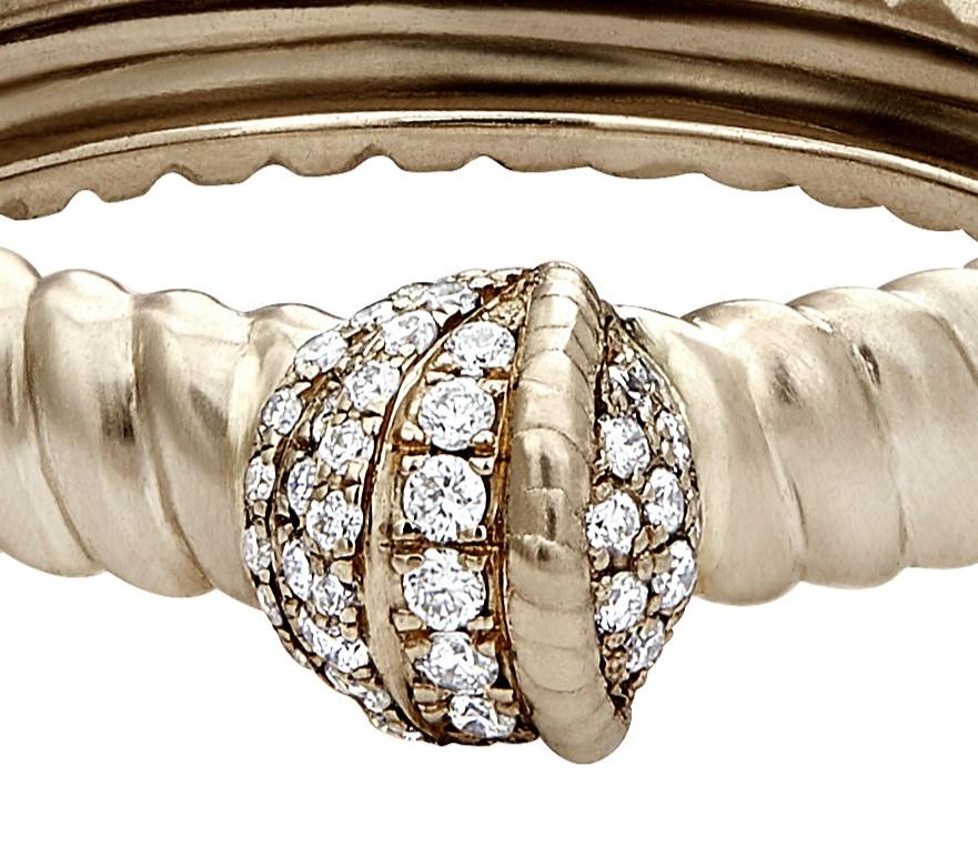 Polina Ellis White Diamonds 18k Raw White Gold Ring In New Condition For Sale In Κηφισιά, GR
