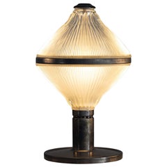 Polinnia table Lamp in metal ang glass by Studio BBPR, mid-century