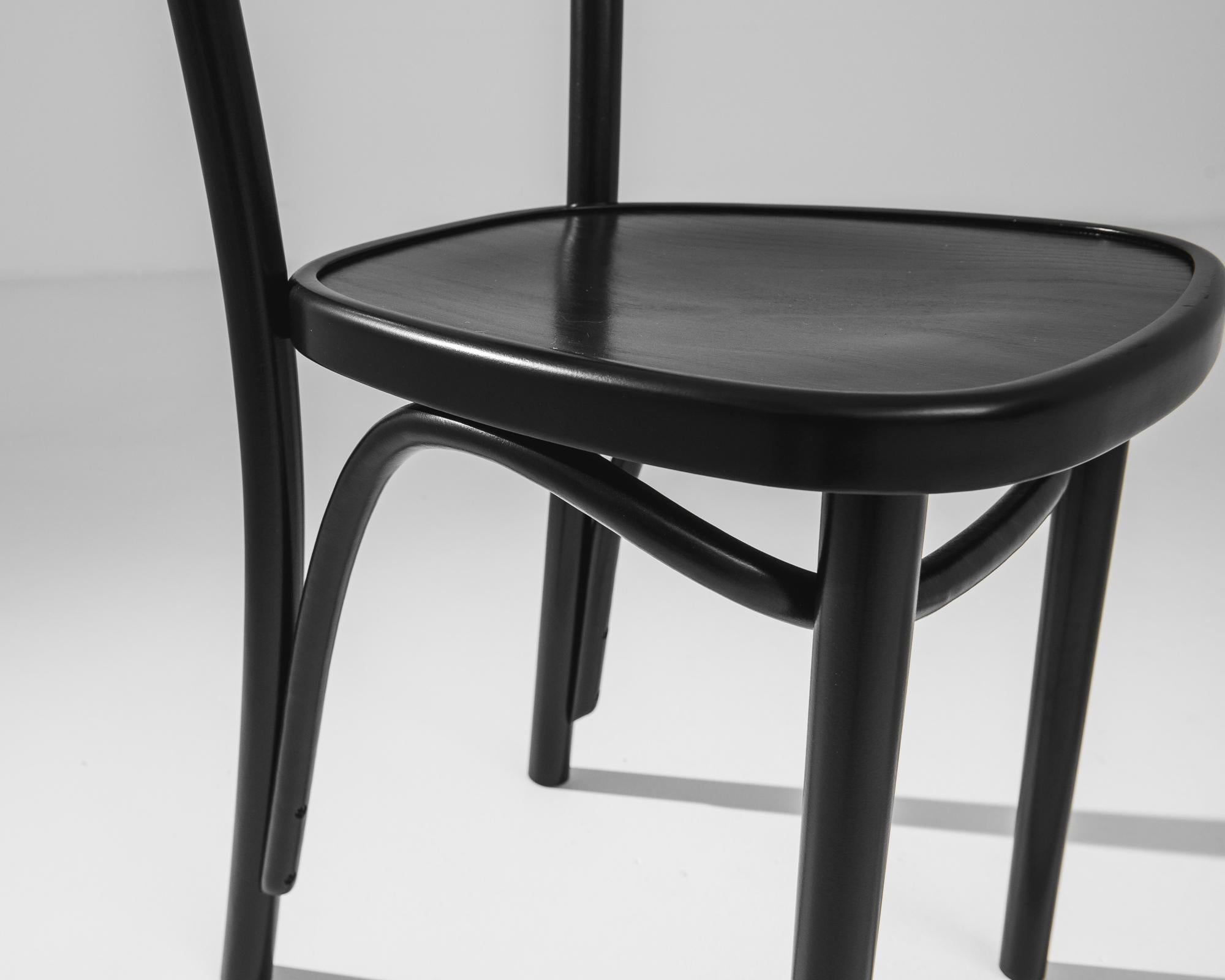 Contemporary Polish Black Bentwood Bistro Chair 