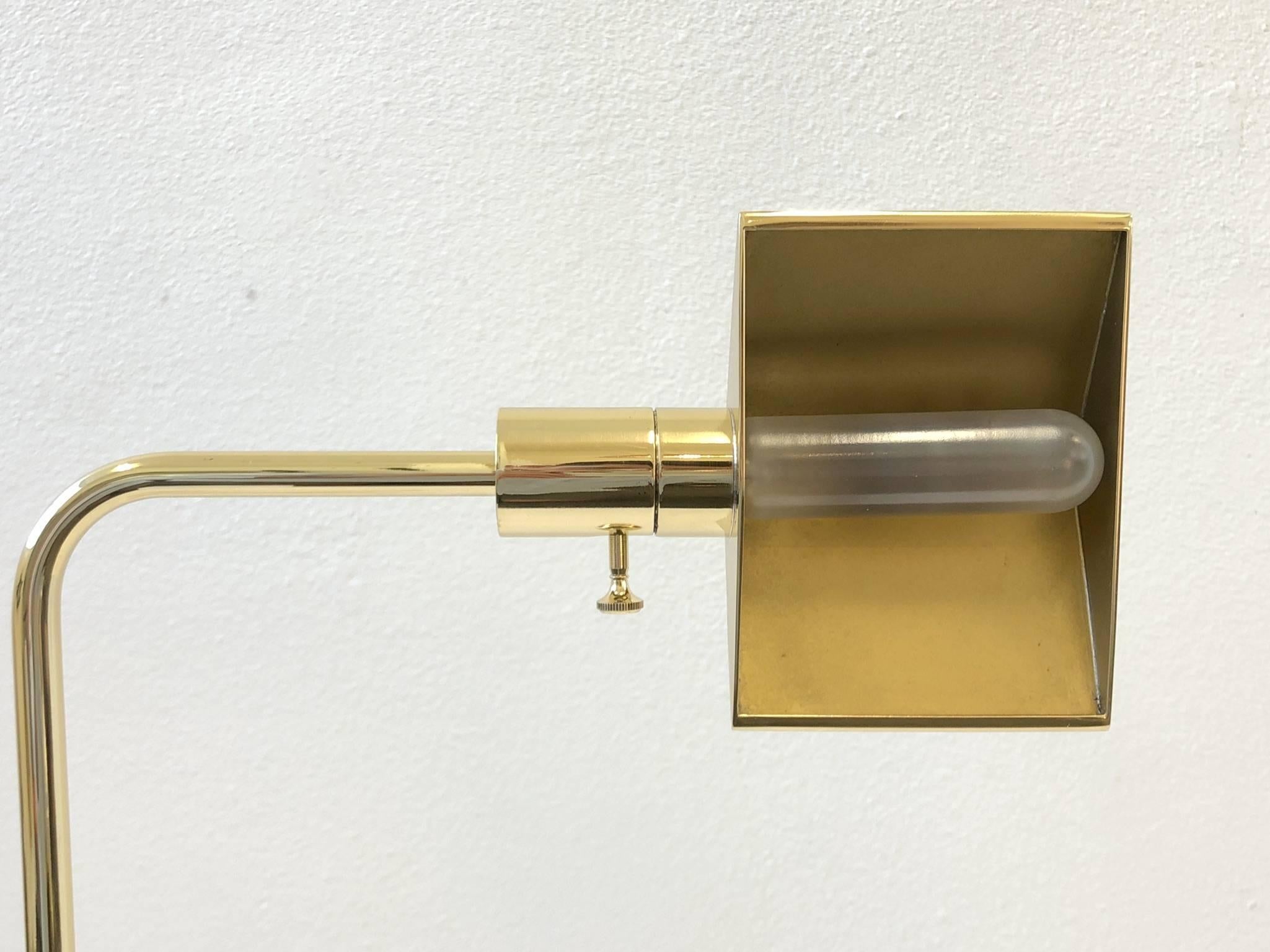 Polish Brass Adjustable Floor Lamp by Cedric Hartman 5