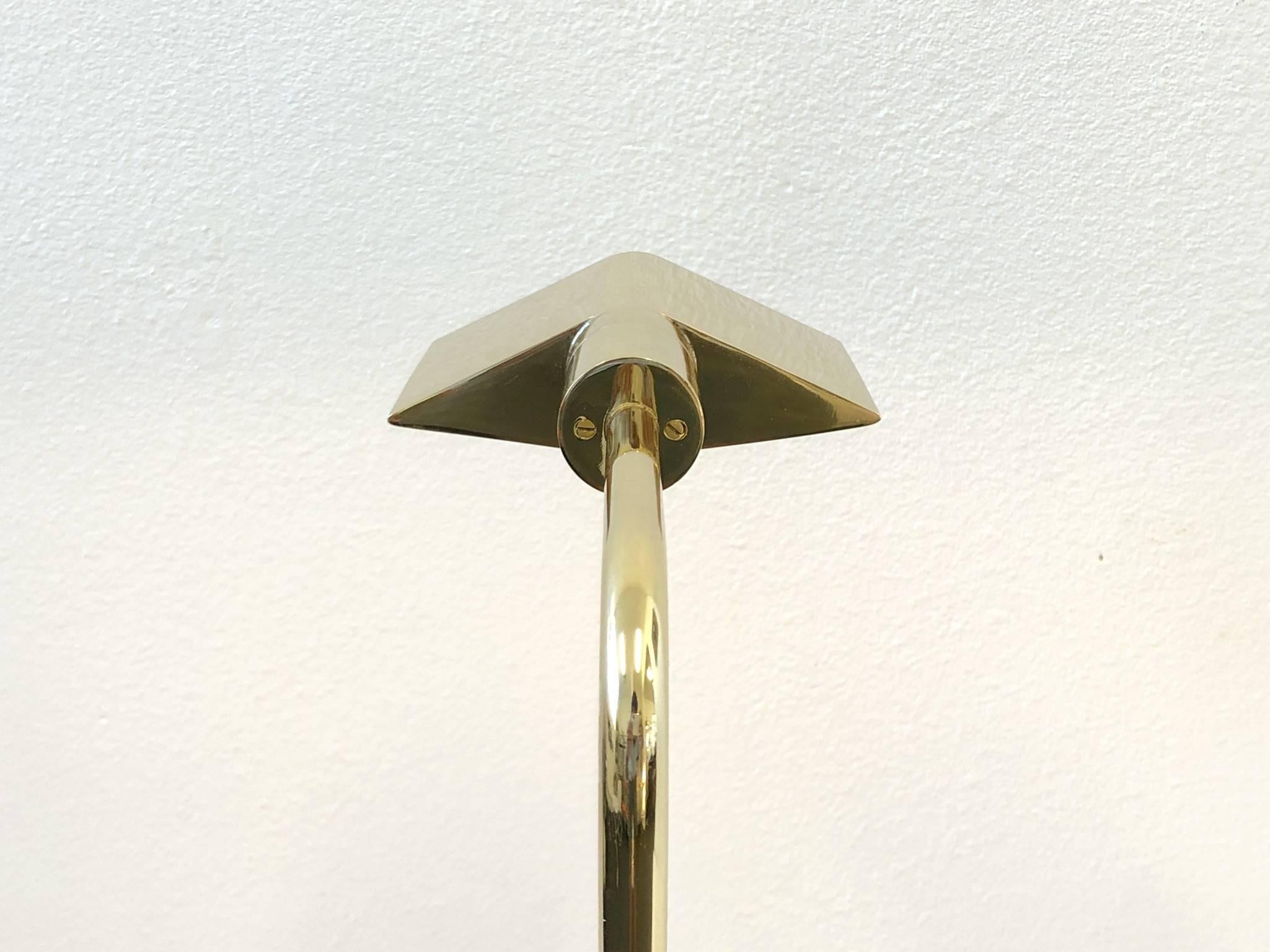 Polish Brass Adjustable Floor Lamp by Cedric Hartman 1