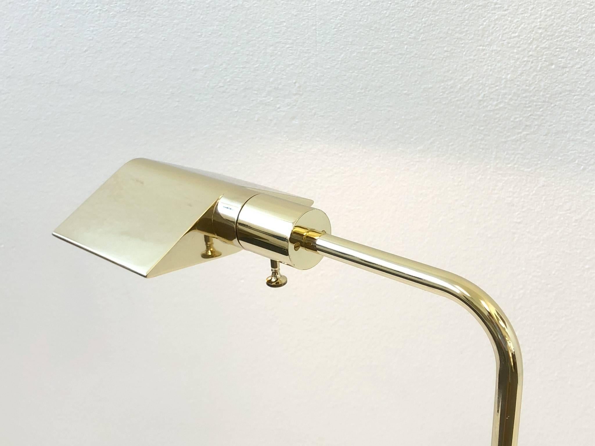 Polish Brass Adjustable Floor Lamp by Cedric Hartman 2