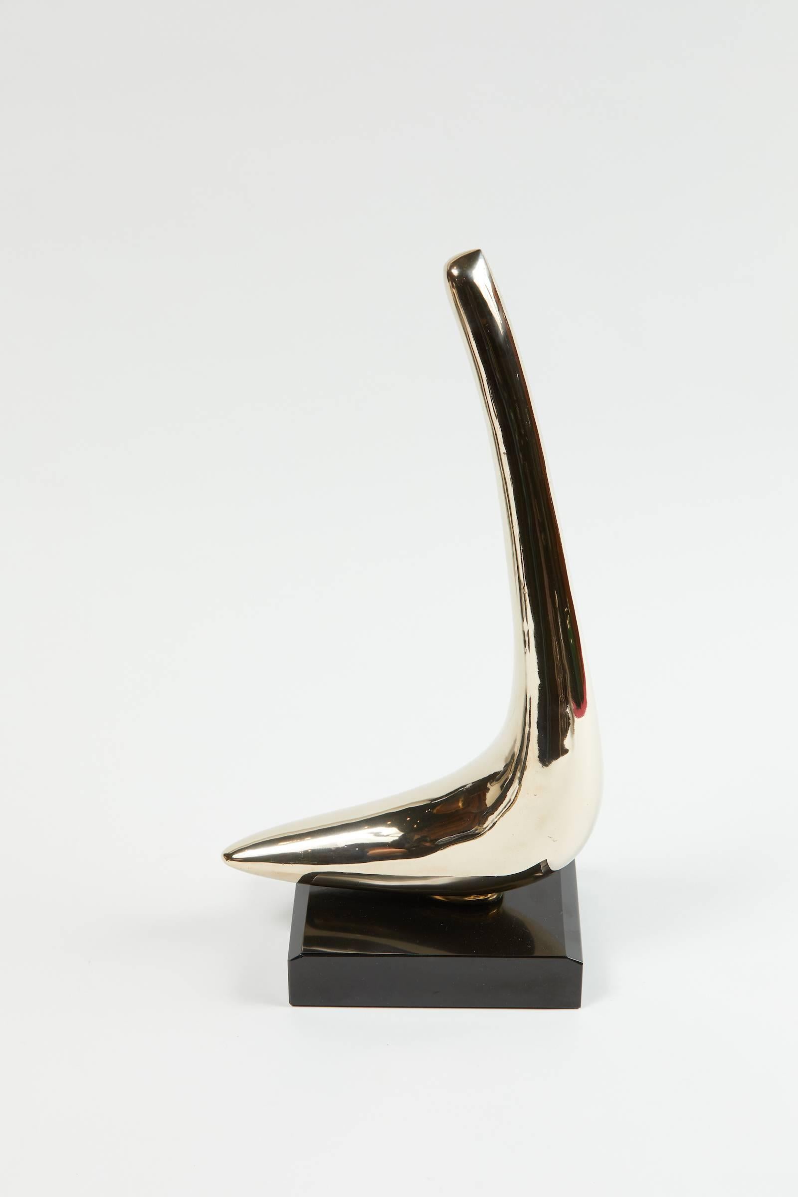 polished bronze sculpture