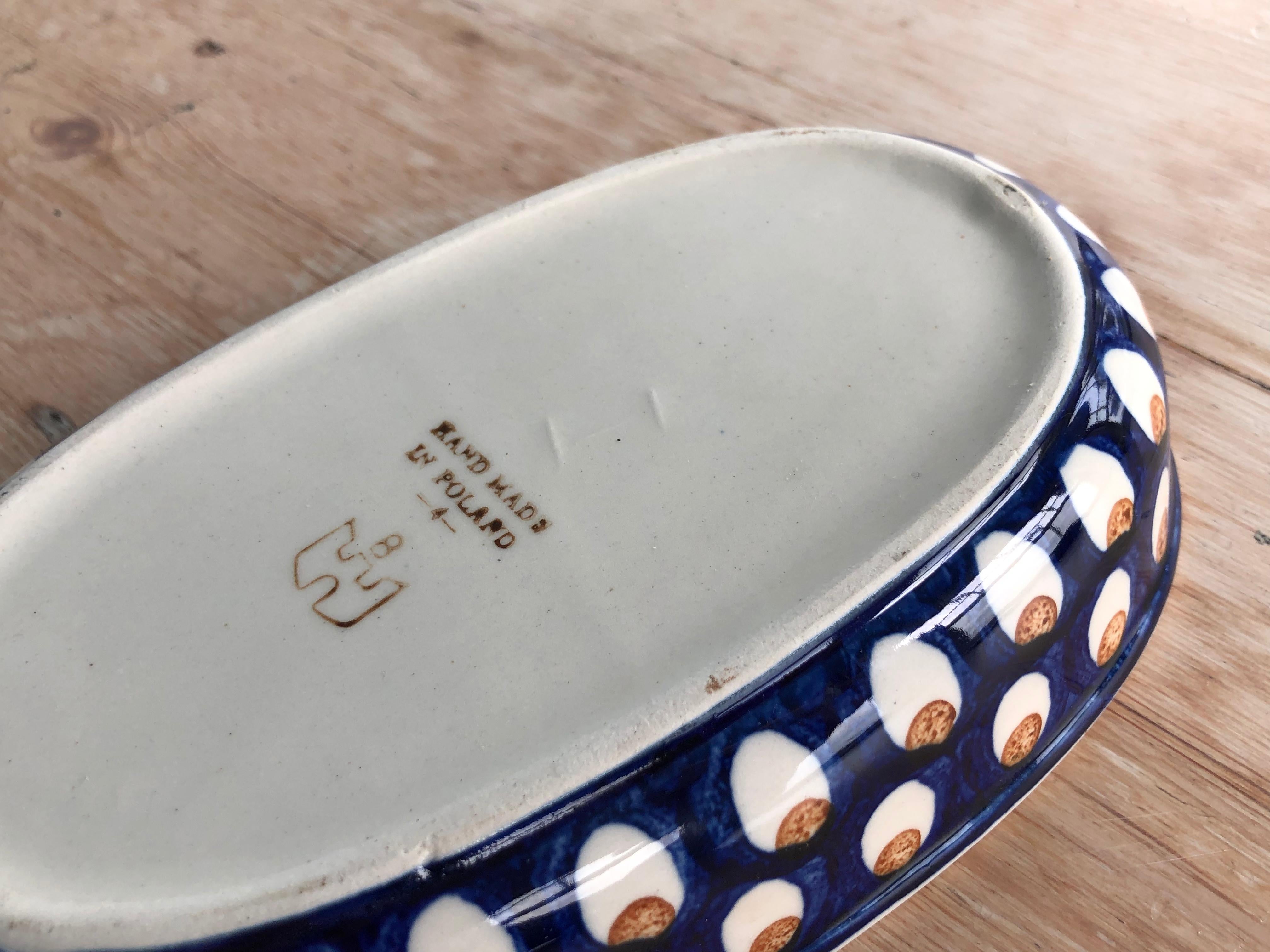 Polish Ceramic Mid-Century Modern Serving Dish 4