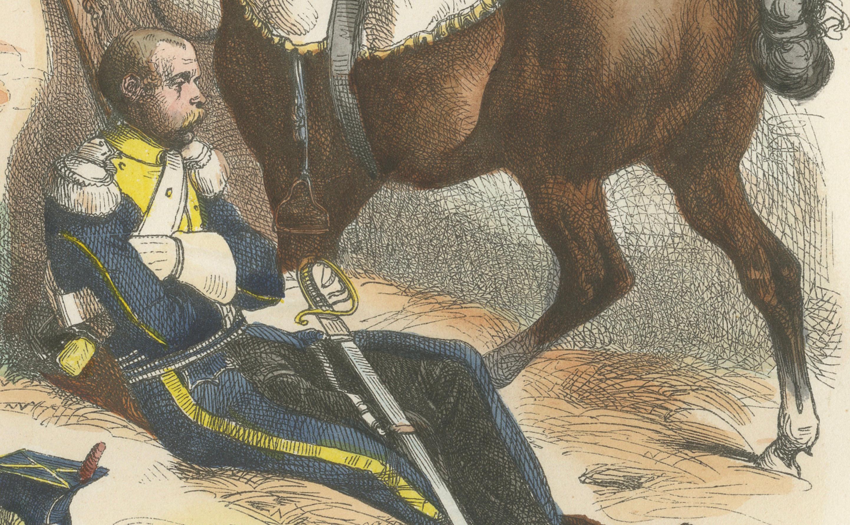 Polish Chevau-Léger of the Imperial Guard, Napoleonic Cavalry Print, 1843
