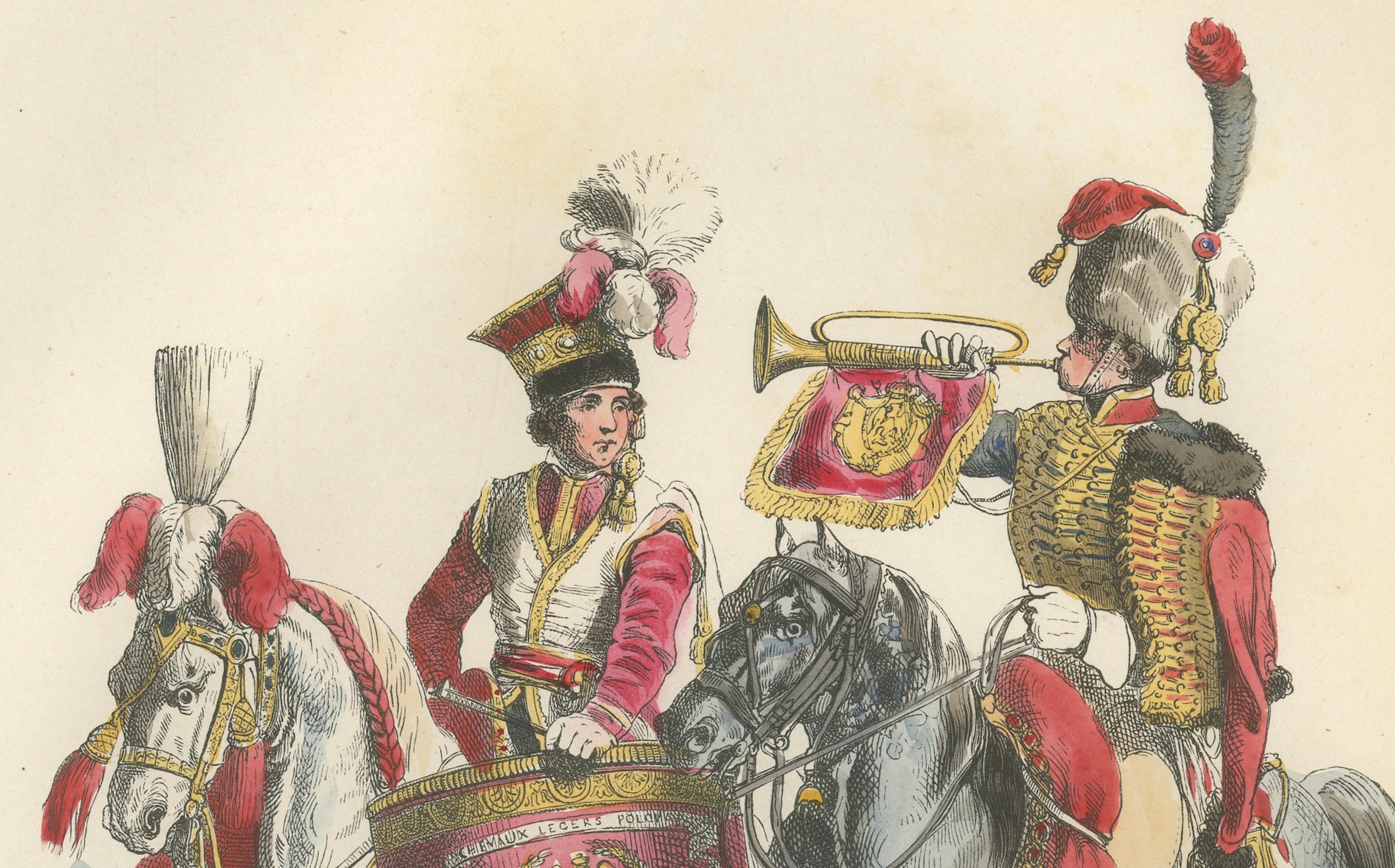 Polish Chevau-Légers Musicians, Imperial Guard, Napoleonic Uniforms 1843