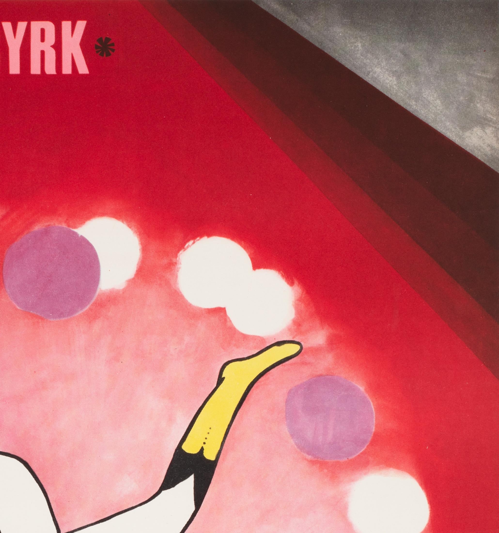 Polnisch, Cyrk, Zirkusposter, 1968, Vintage, Balancierender Akrobat, Urbaniec (20. Jahrhundert) im Angebot
