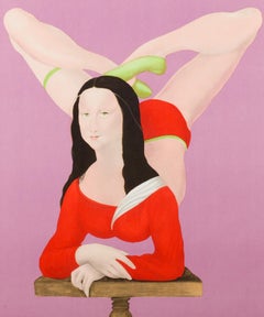 Polacco, Cyrk, Poster del circo, anni '70, Vintage, Monna Lisa Contortionist, Urbaniec