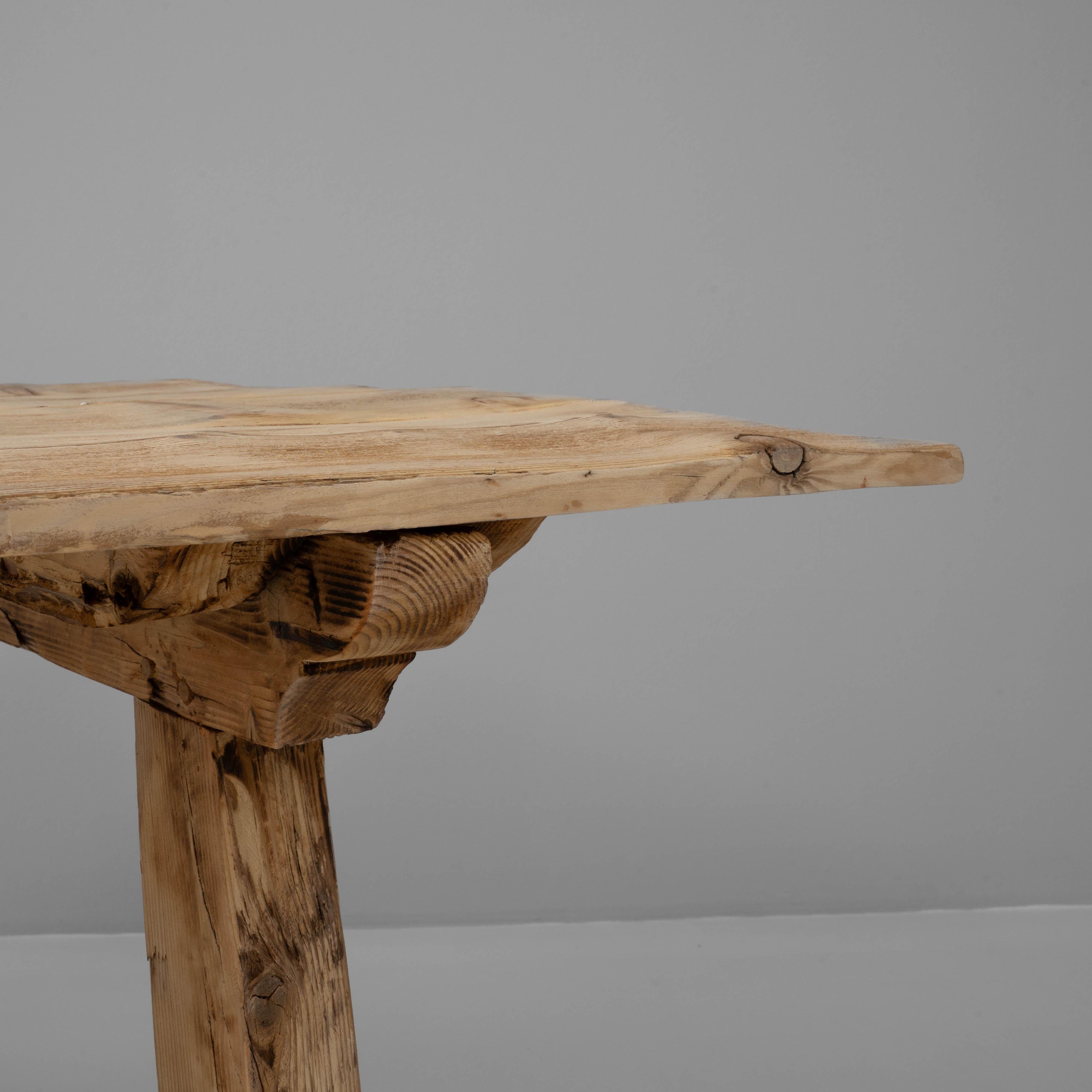 Mesa de comedor con caballete de pino polaco en venta 2