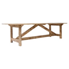 Mesa de comedor con caballete de pino polaco