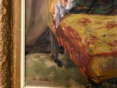 Polish Realism Portrait Painting By Wojciech Gerson, 19th Century