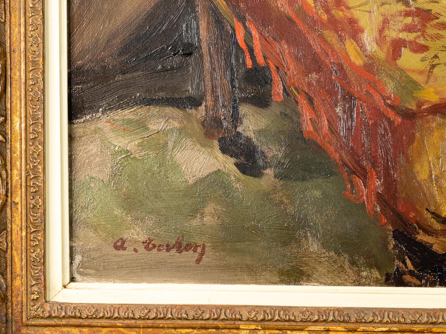 Romantique Peinture d'enfant du réalisme polonais par Wojciech Gerson, 19ème siècle en vente