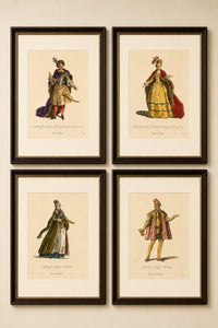 Polish Royal & Noble Costume Engravings, Hand-Colored Set of 4, 1749, view 2