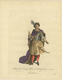 Polish Royal & Noble Costume Engravings, Hand-Colored Set of 4, 1749, view 3