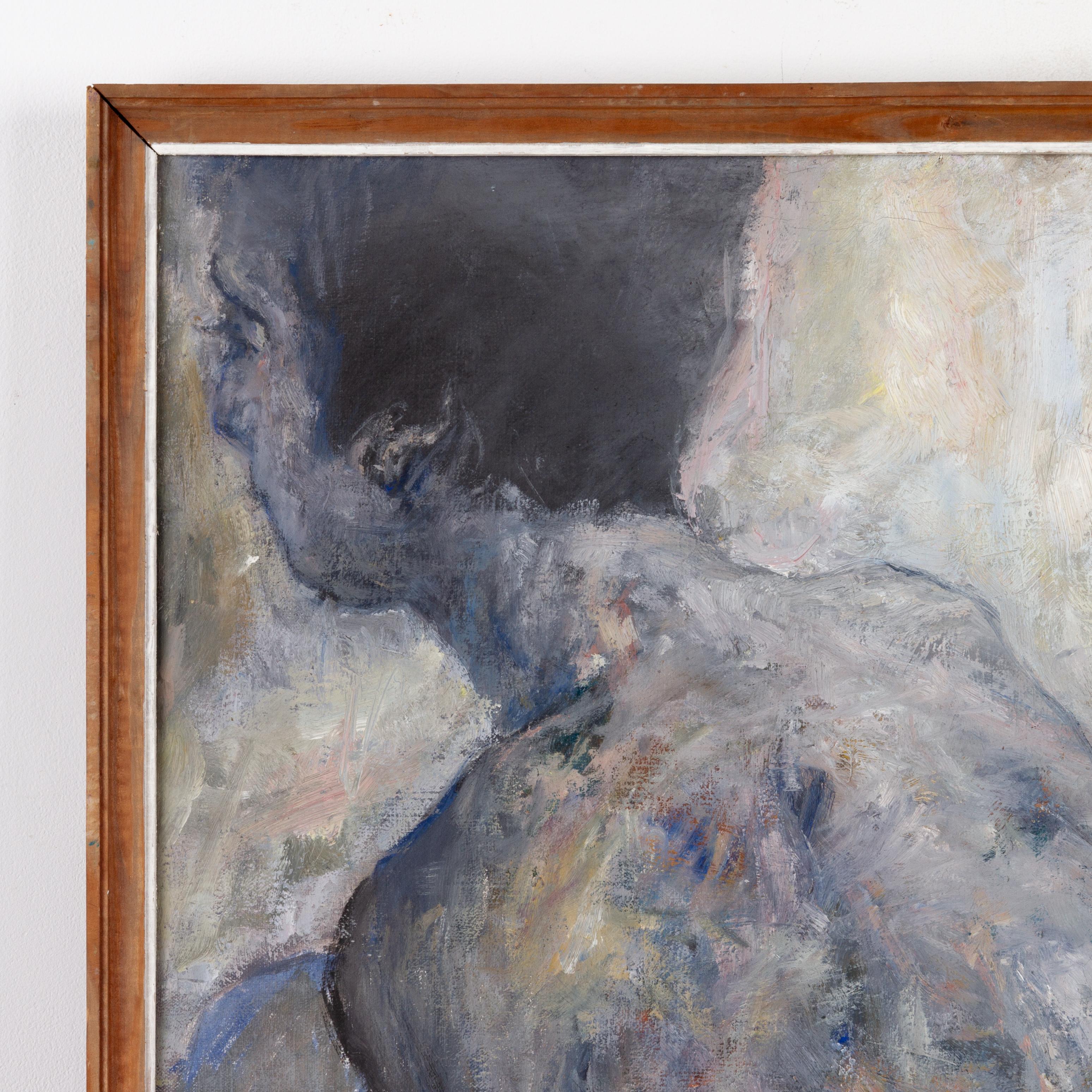 In good condition
From a private collection
Free international shipping
Polish School Oil Painting Bathing Nude 1987
