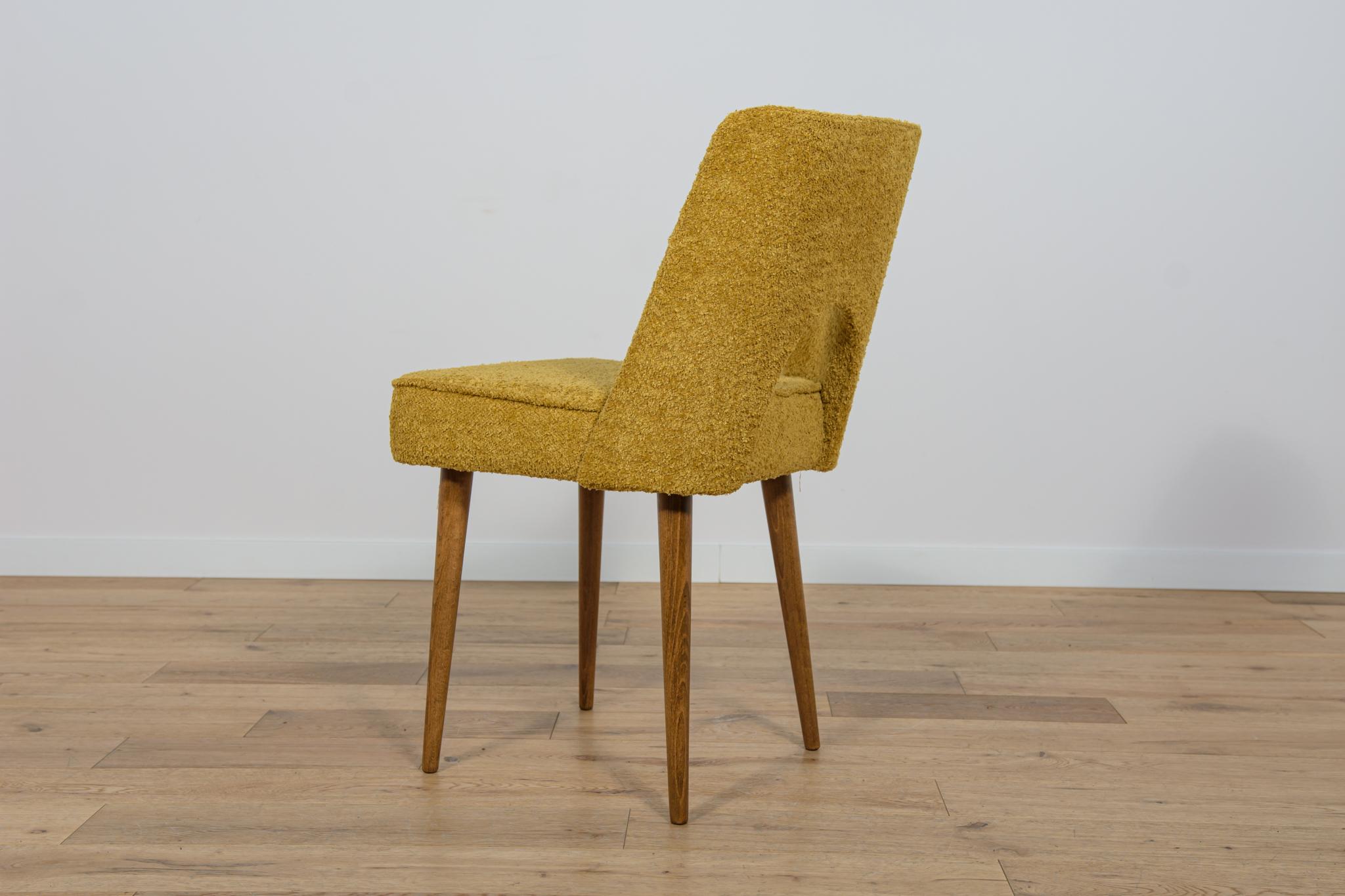 Polish Shell Chairs from Bydgoszcz Furniture Factory, 1960s, Set of 6 For Sale 3