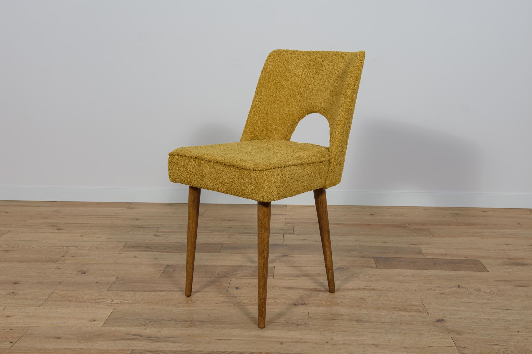 Polish Shell Chairs from Bydgoszcz Furniture Factory, 1960s, Set of 6 For Sale 1