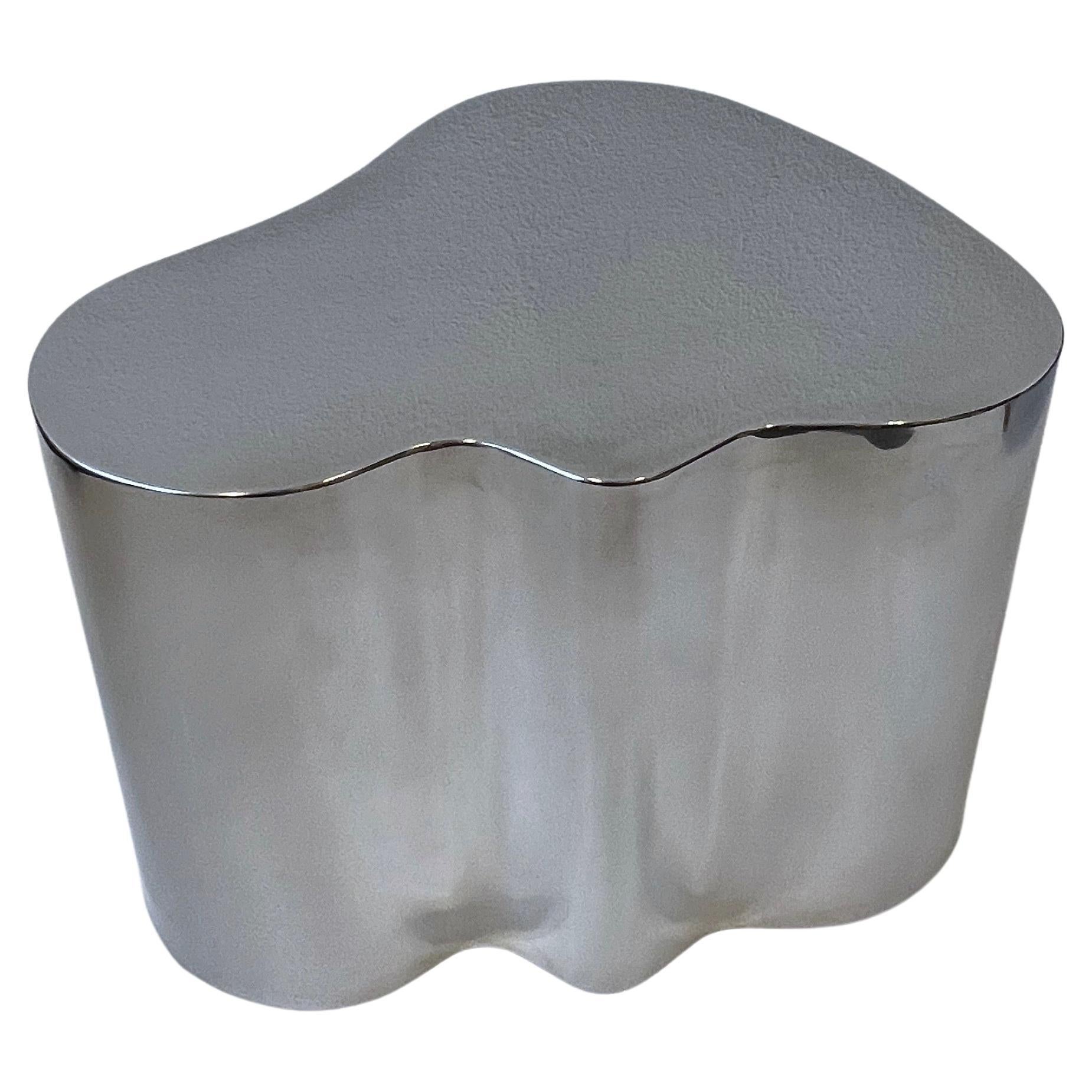 Polish Stainless Steel Freeform Table by Steve Chase