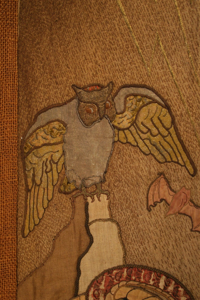 Polish Tapestry "Bad Powers" W.Jasinska, 1931 For Sale at 1stDibs