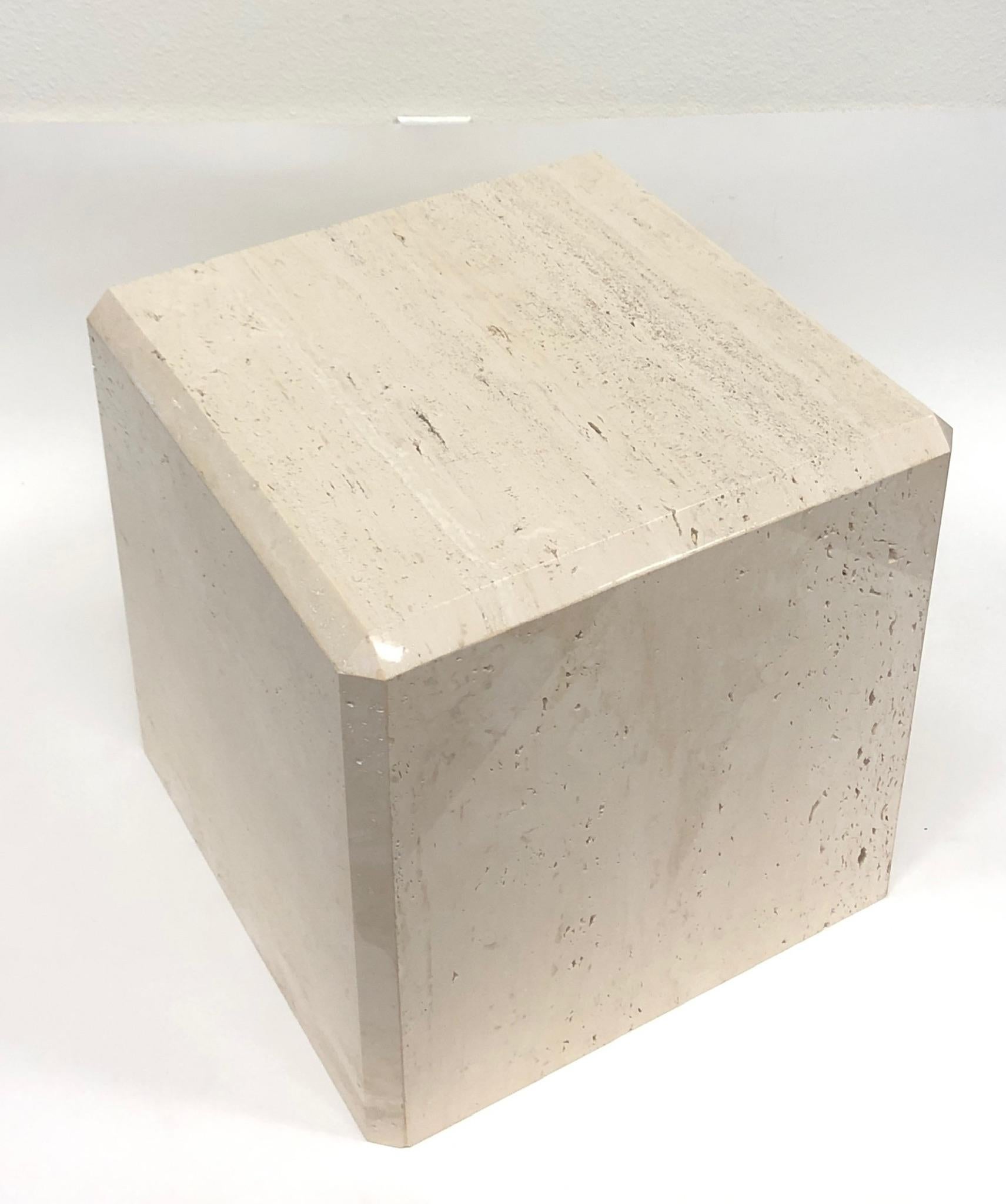 travertine table polish