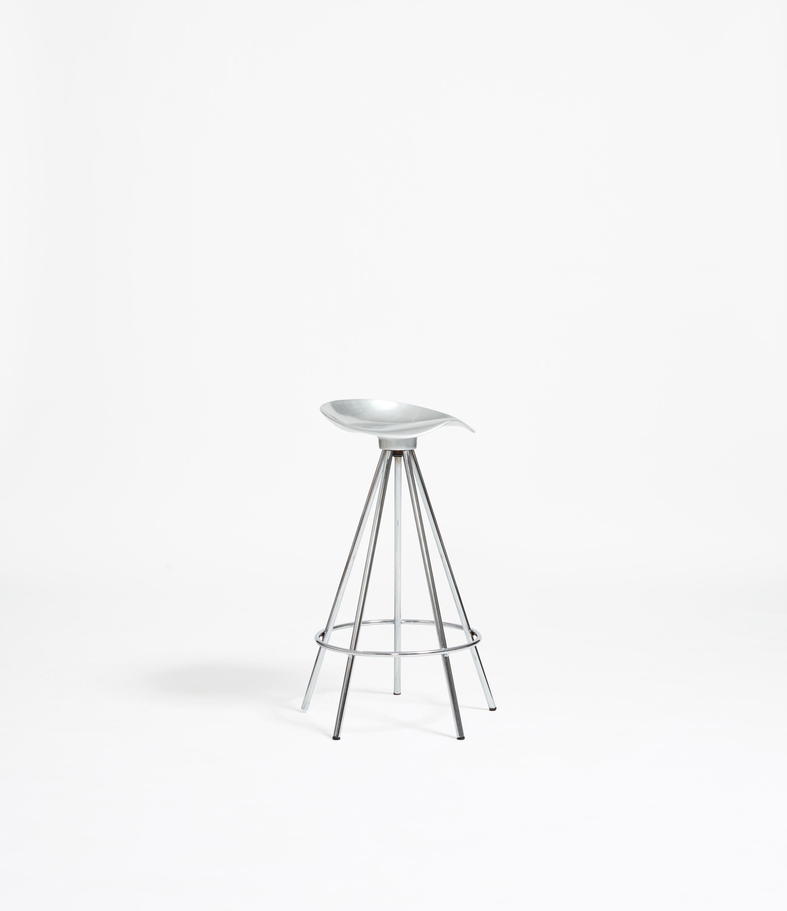 Post-Modern Polished Aluminium Jamaica Stools by Pepe Cortés For Sale