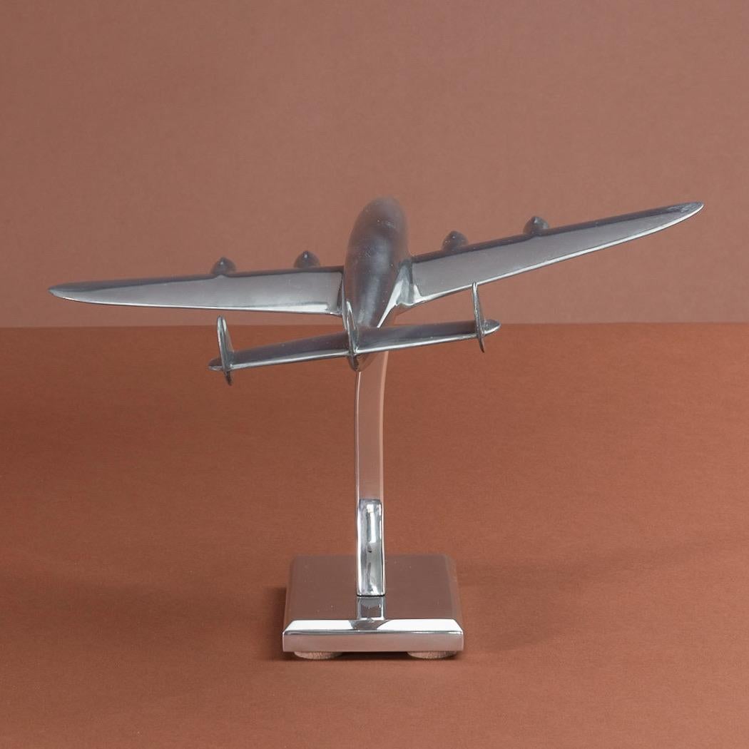 Lockheed Constellation Modell aus poliertem Aluminium, um 1945 im Angebot 4