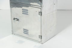 Polished Aluminum 3-Door Locker