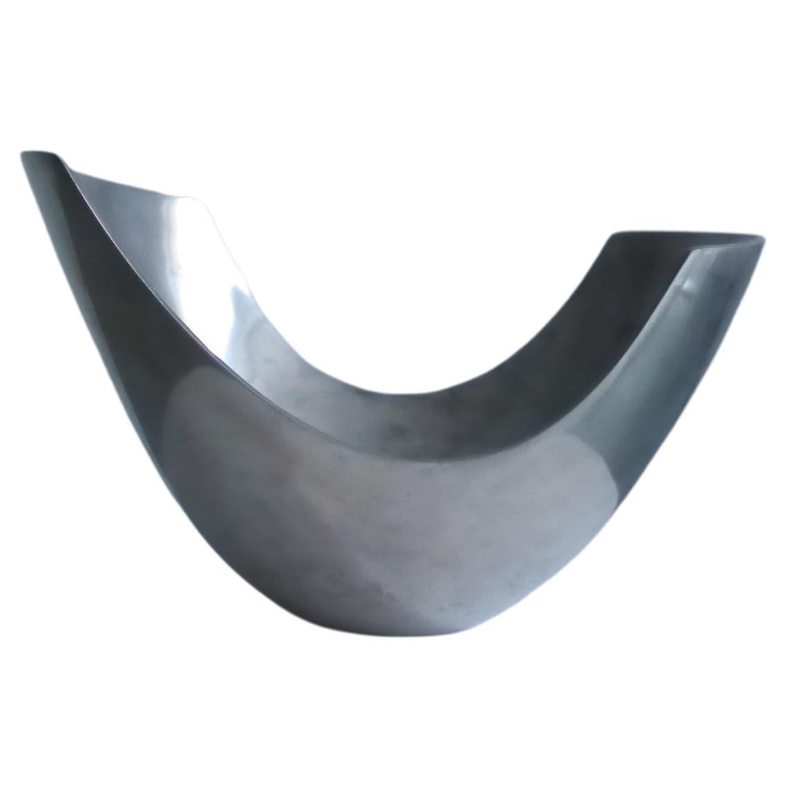 Polished Aluminum Bowl