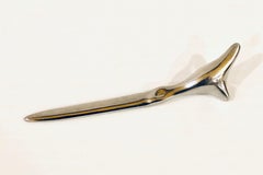 Polished Aluminum Letter Opener Seal Sculpture by Hoselton Signed