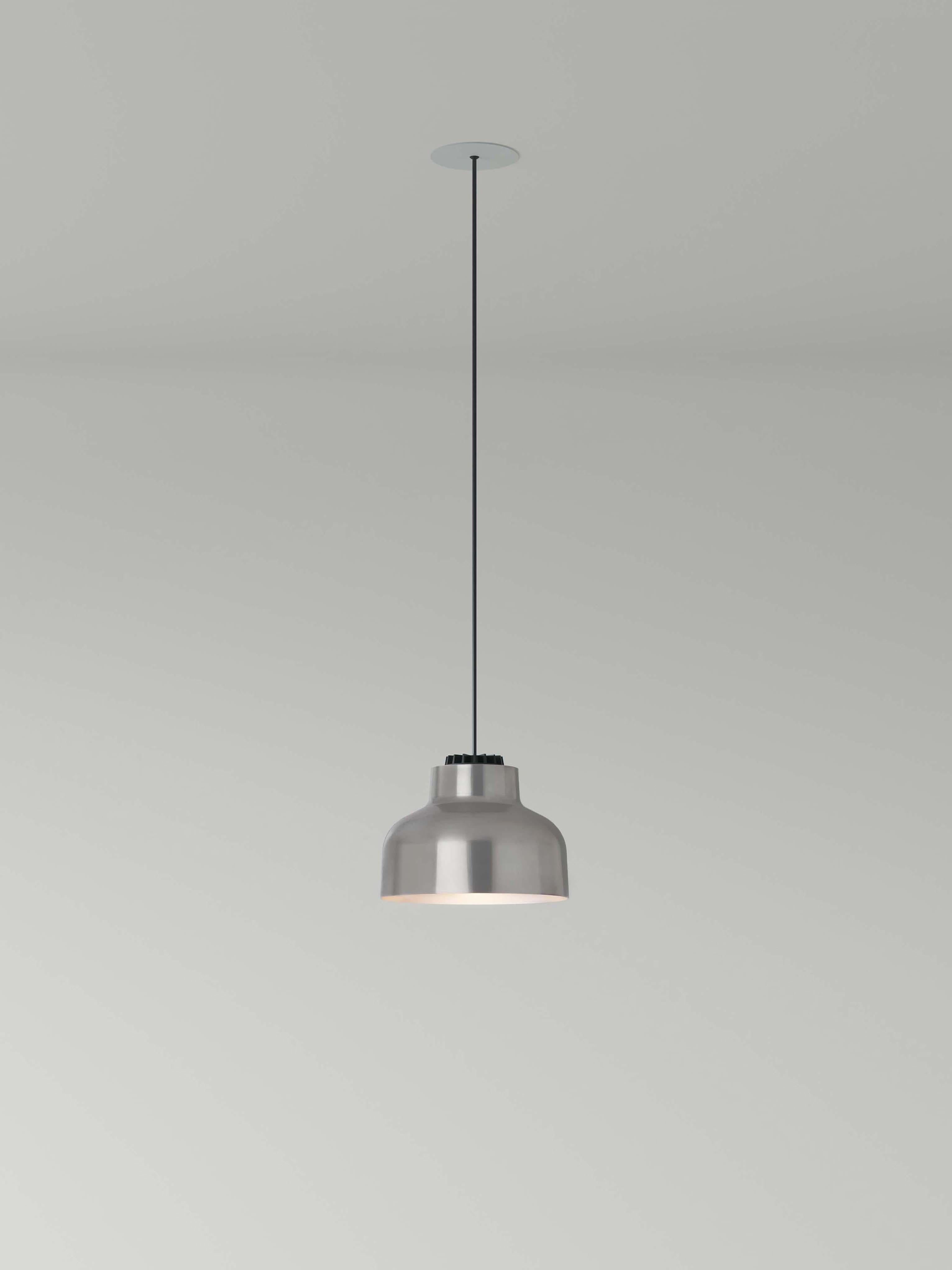 Modern Polished Aluminum M64 Pendant Lamp by Miguel Mila For Sale