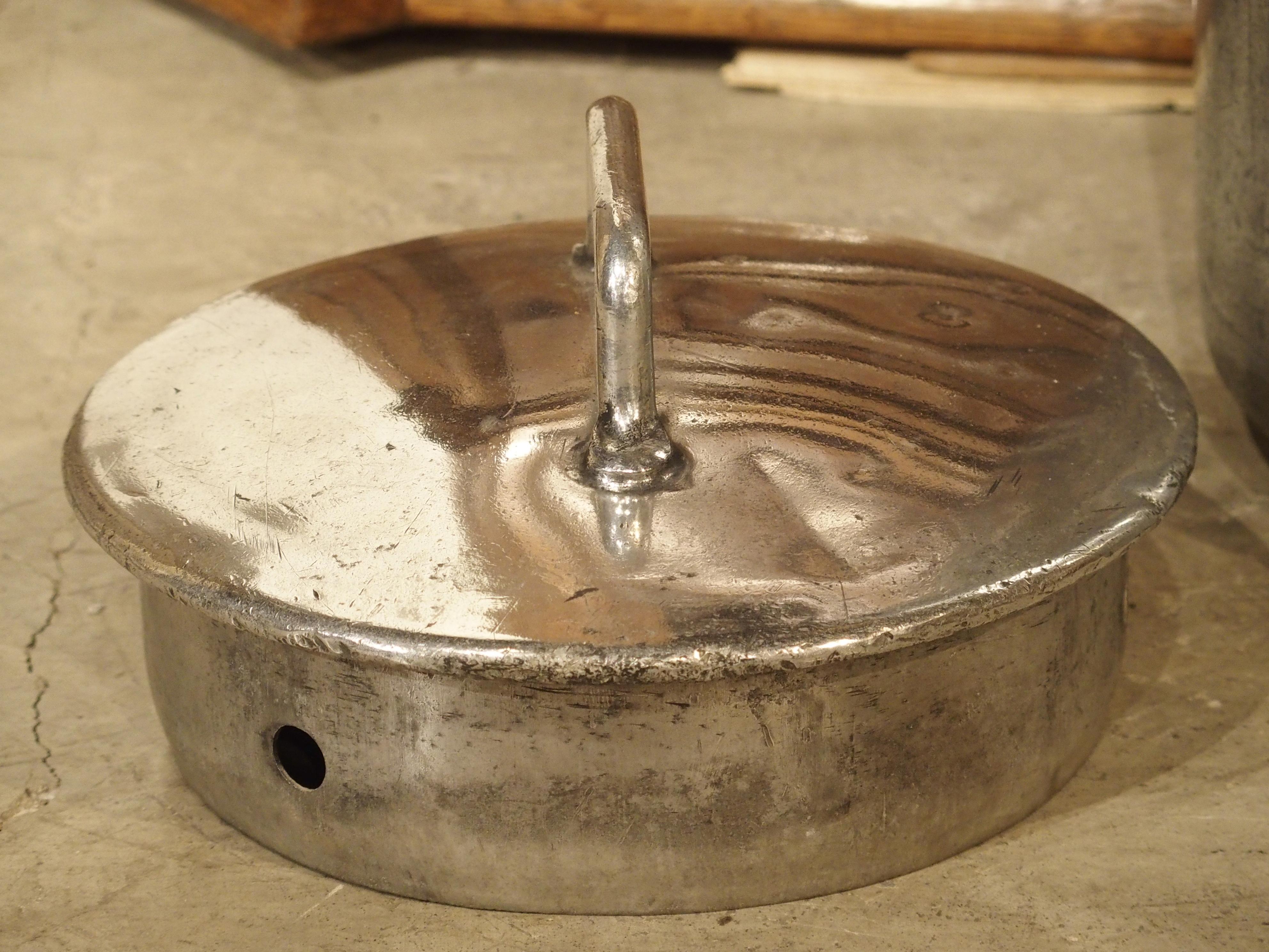 Polished Aluminum Milk Container from Dijon, France, circa 1920 4