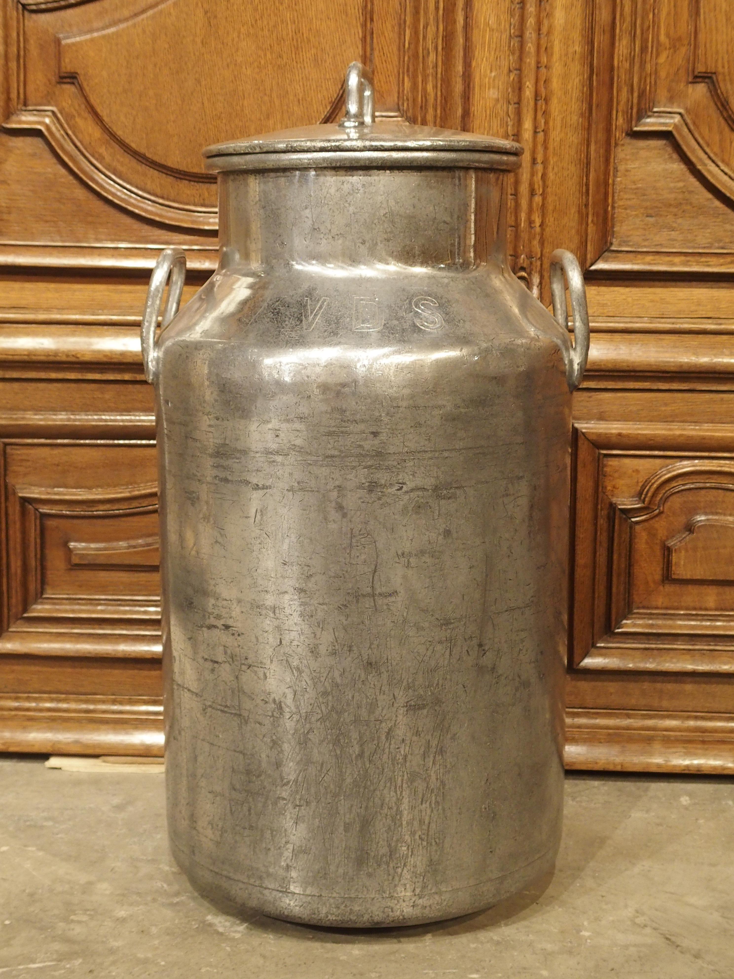 Polished Aluminum Milk Container from Dijon, France, circa 1920 13