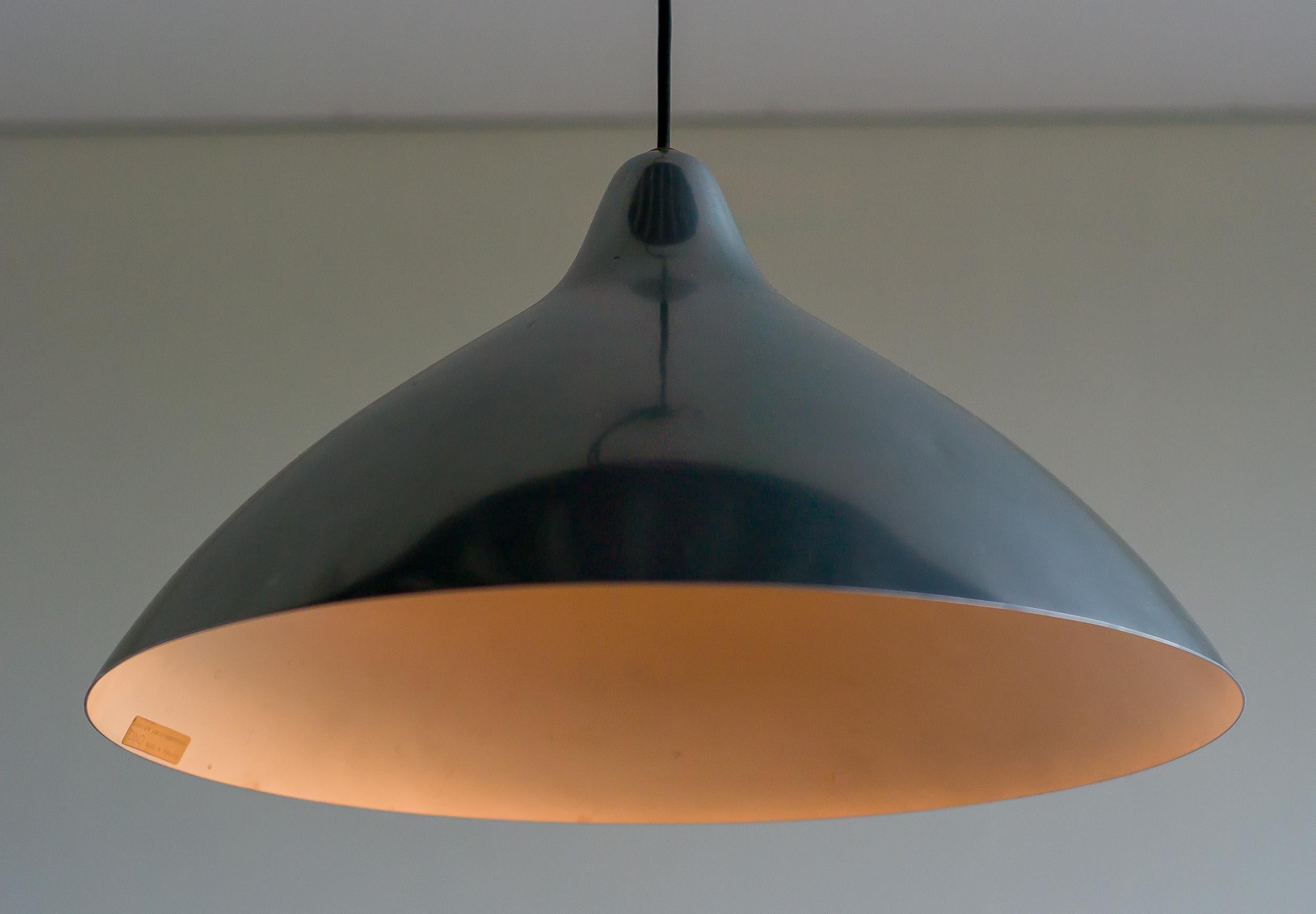 Scandinavian Modern Polished Aluminum Pendant by Lisa Johansson-Pape For Sale