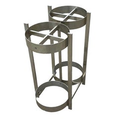Polished Aluminum Umbrella Stand by Paul Mayen for Habitat