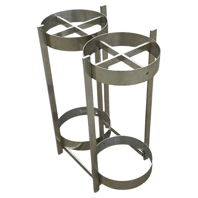 Polished Aluminum Umbrella Stand by Paul Mayen for Habitat