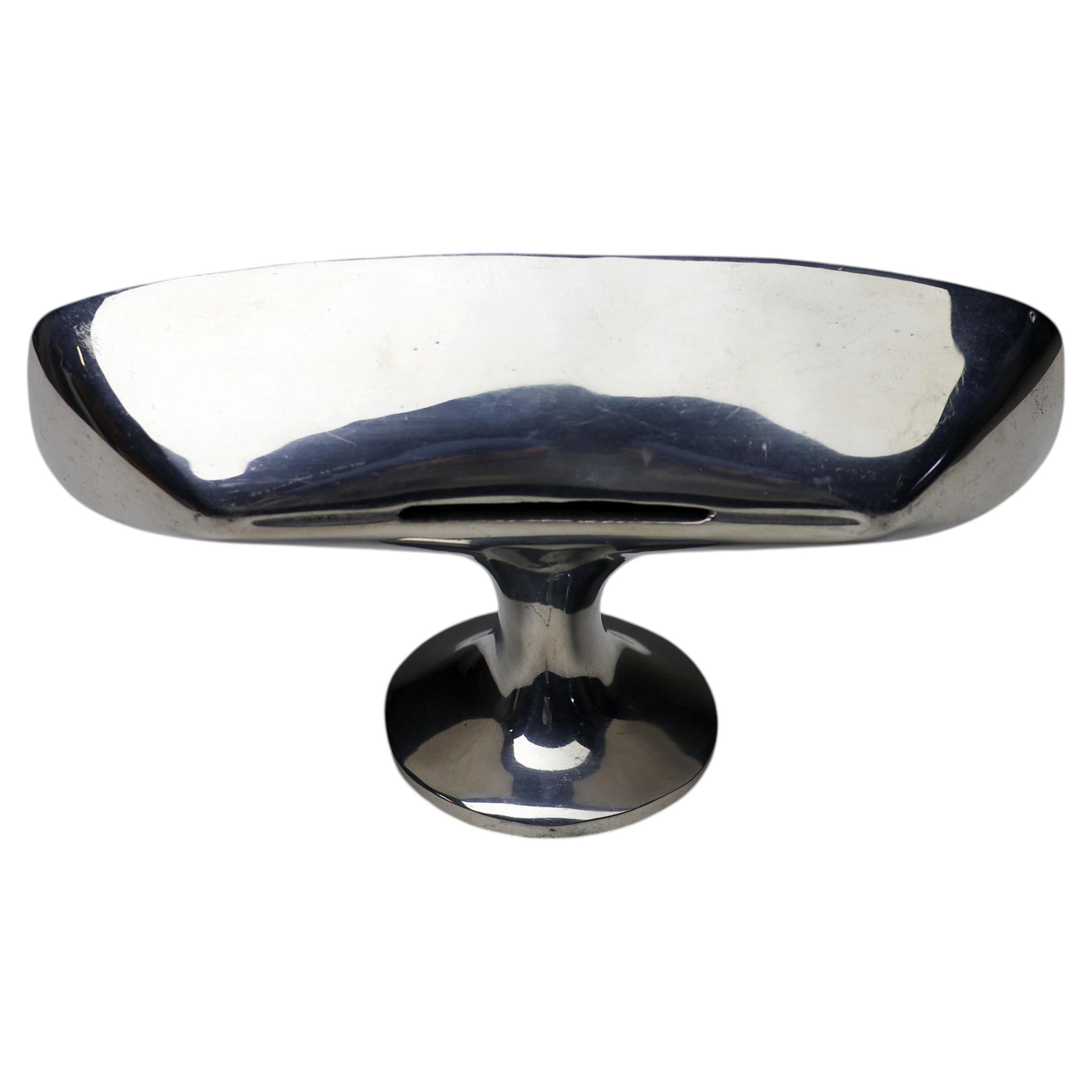 Polished Aluminum Wall Lamp, Spain, 1990s