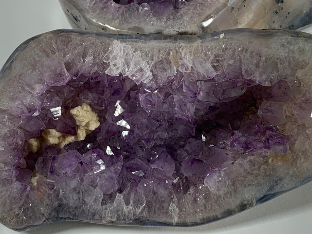 Brazilian Polished Amethyst Geode For Sale