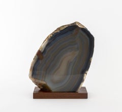 Polished Banded Agate Mineral Specimen