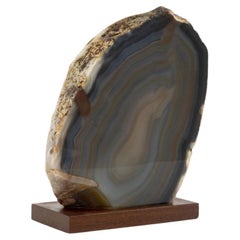 Polished Banded Agate Mineral Specimen