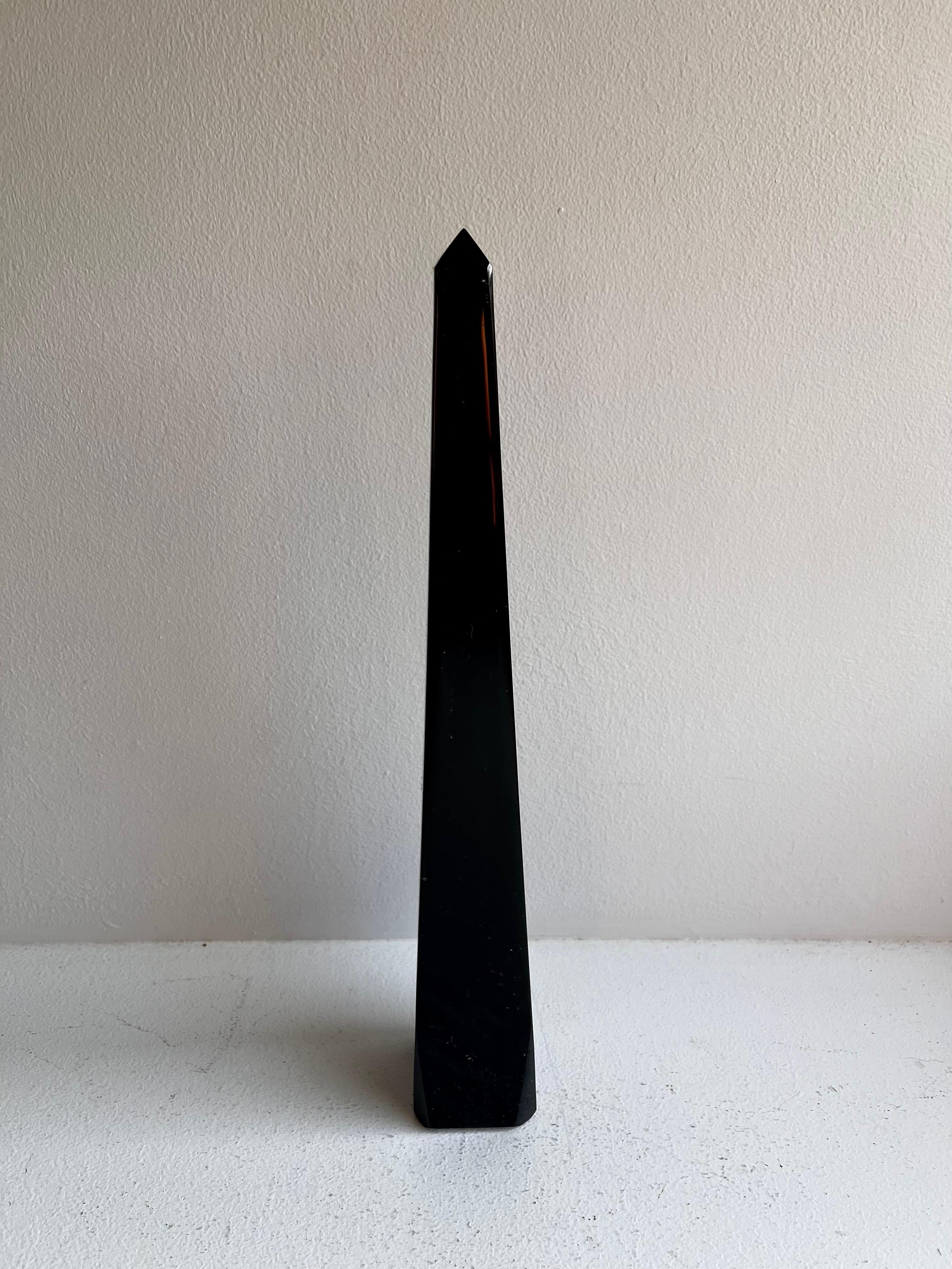 Polished Black Marble Obelisk, Italy

