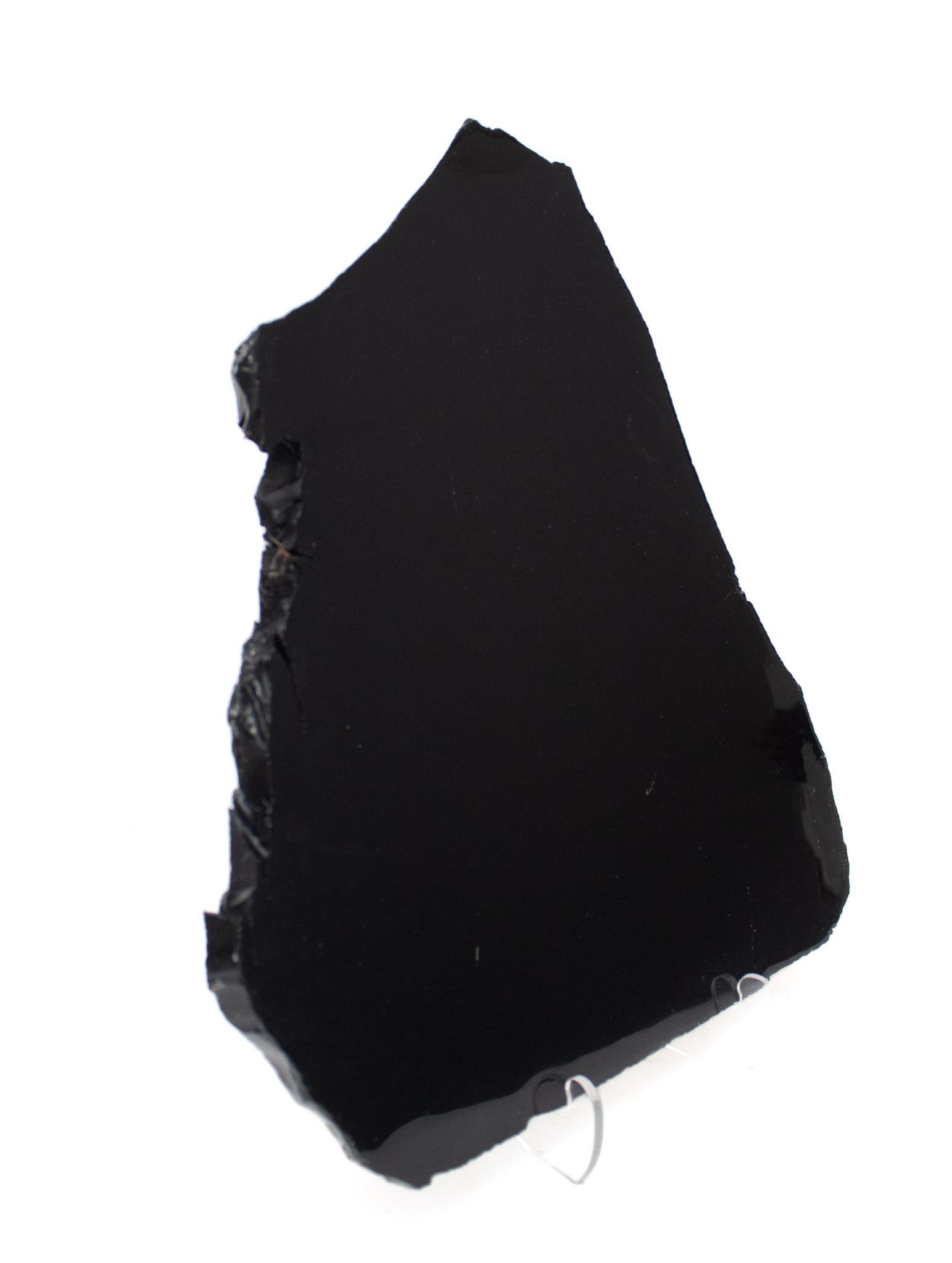 Mexican Polished Black Obsidian Mirror