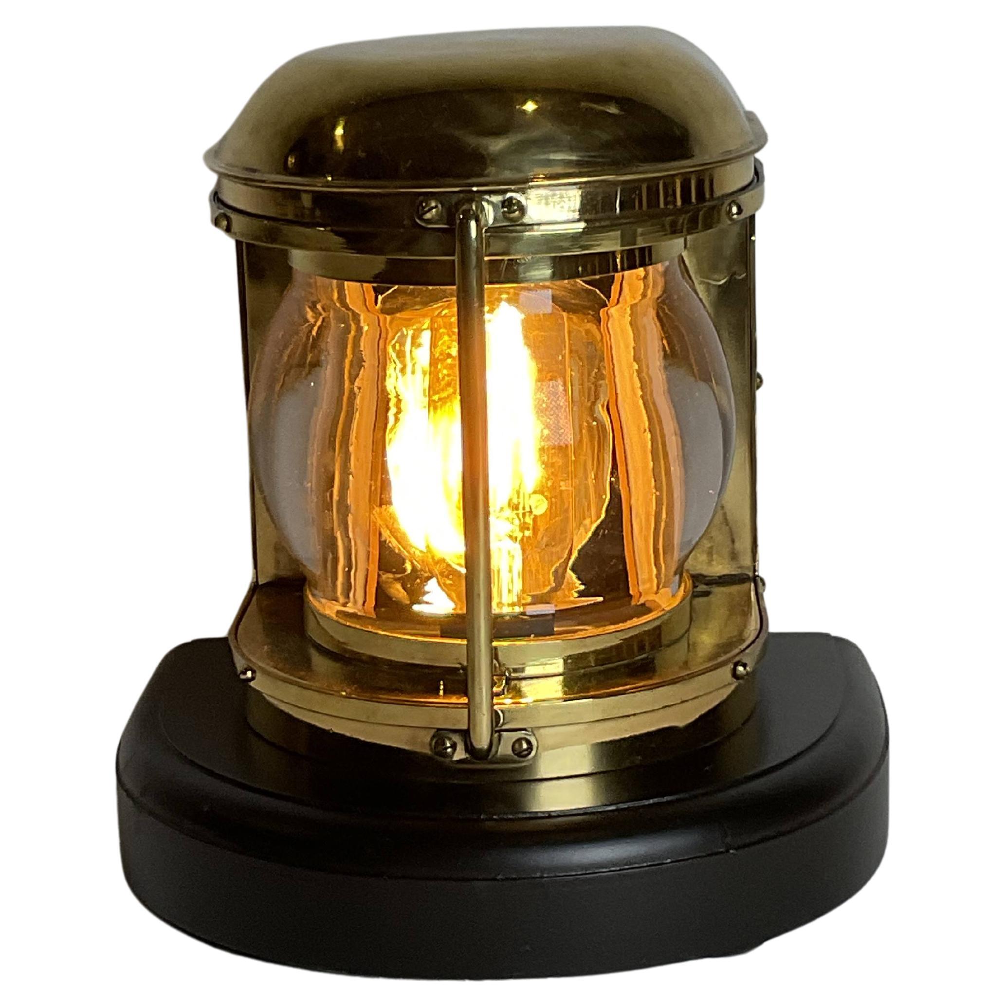 Polished Boat Lantern with Beautiful Lens