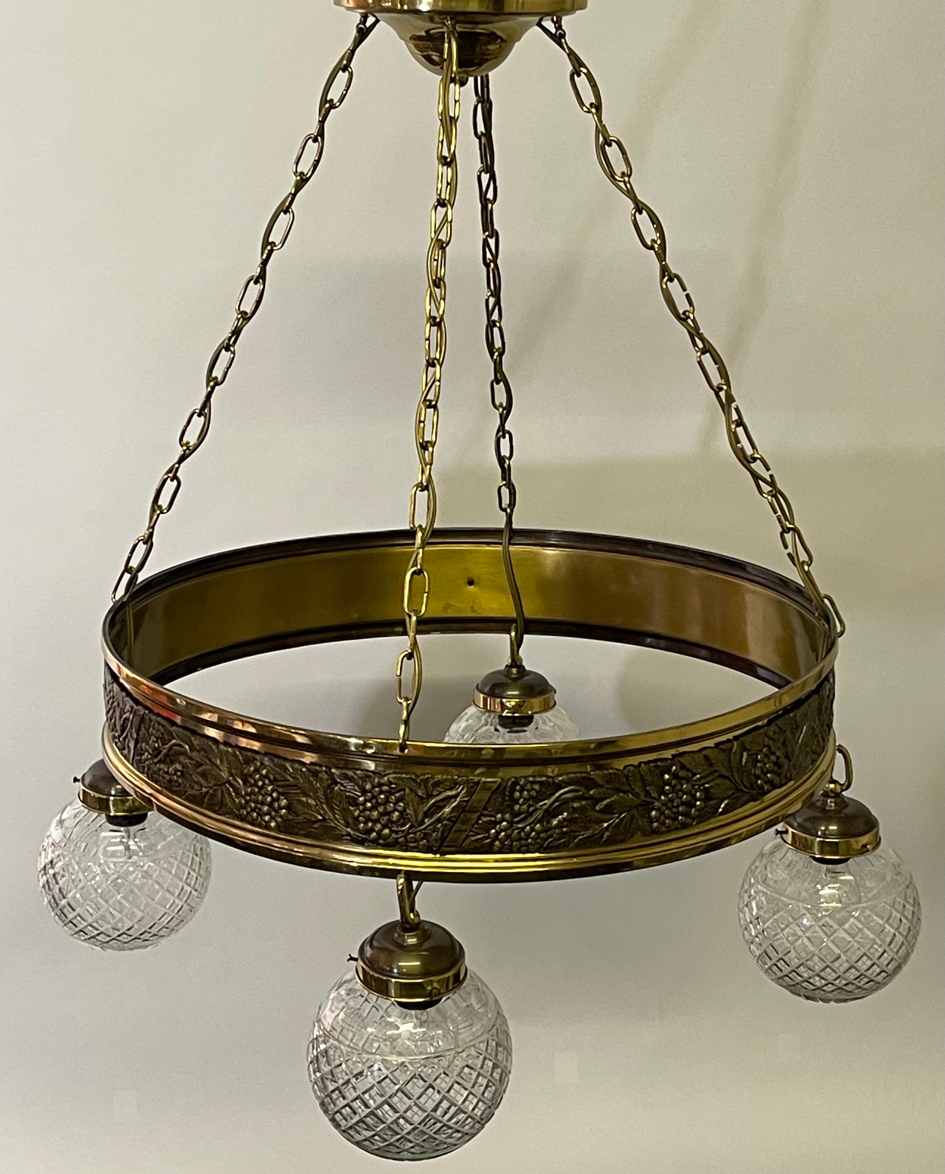 art deco chandelier vintage