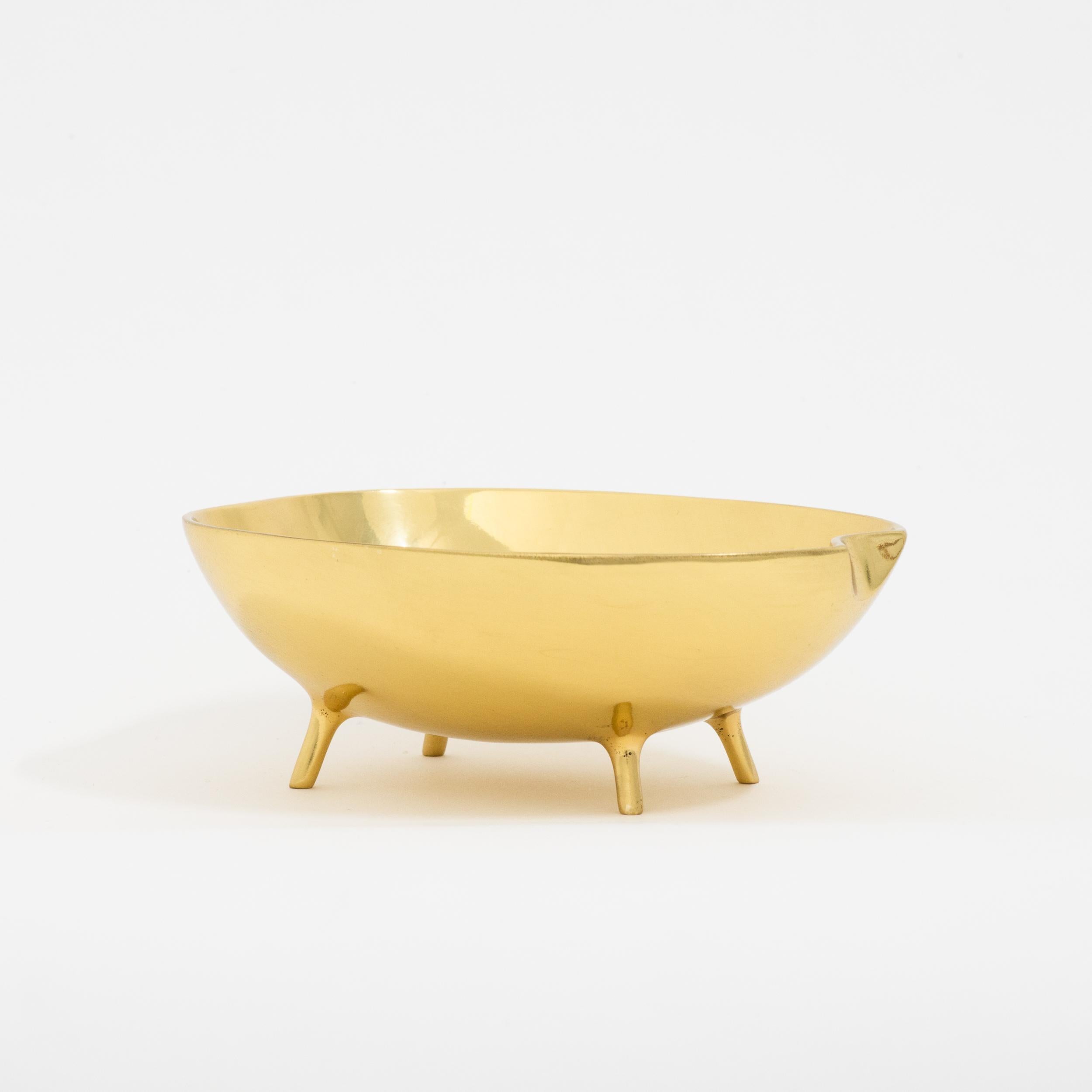 brass serving bowl
