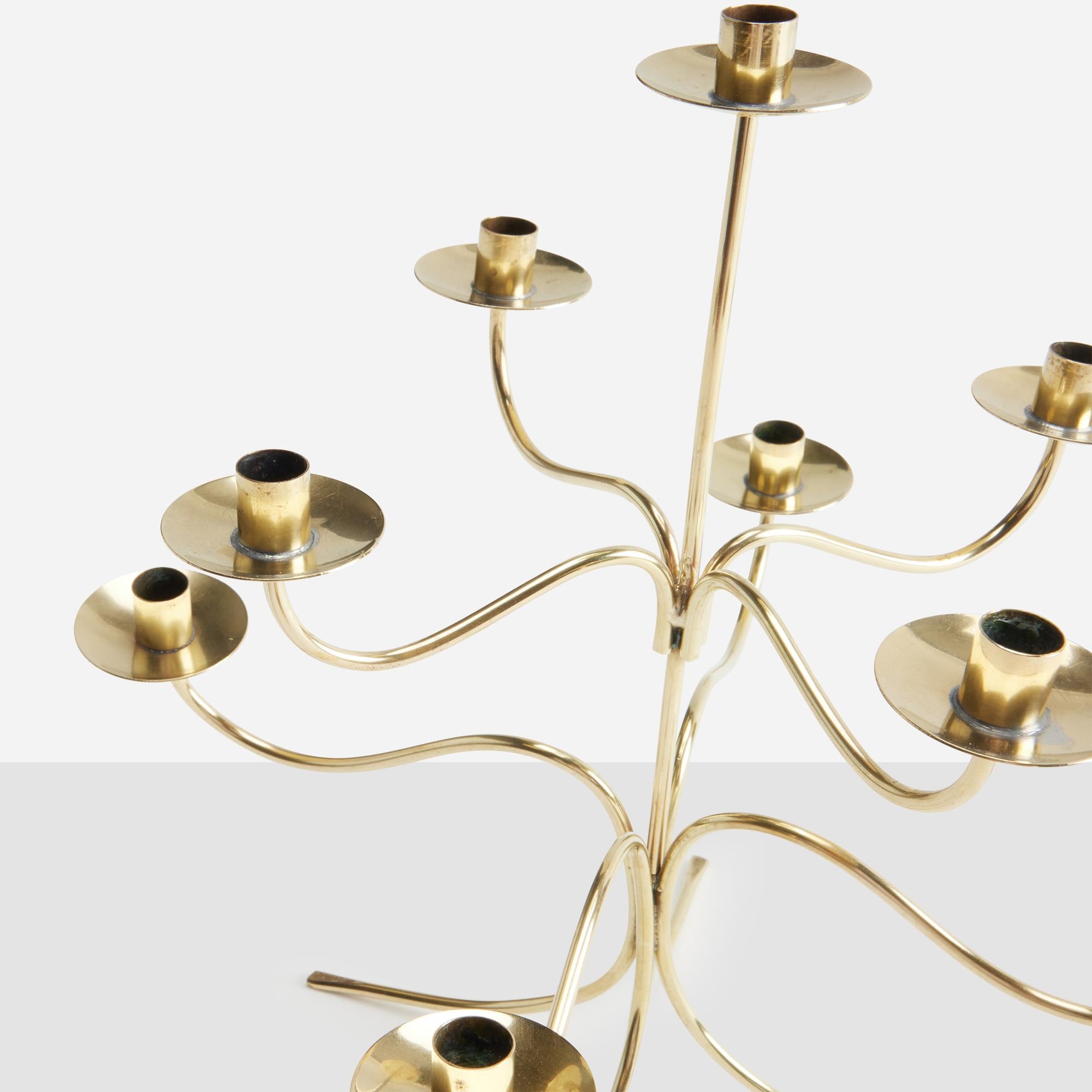 Candelabro in ottone lucido di Josef Frank per Svenskt Tenn in vendita 3