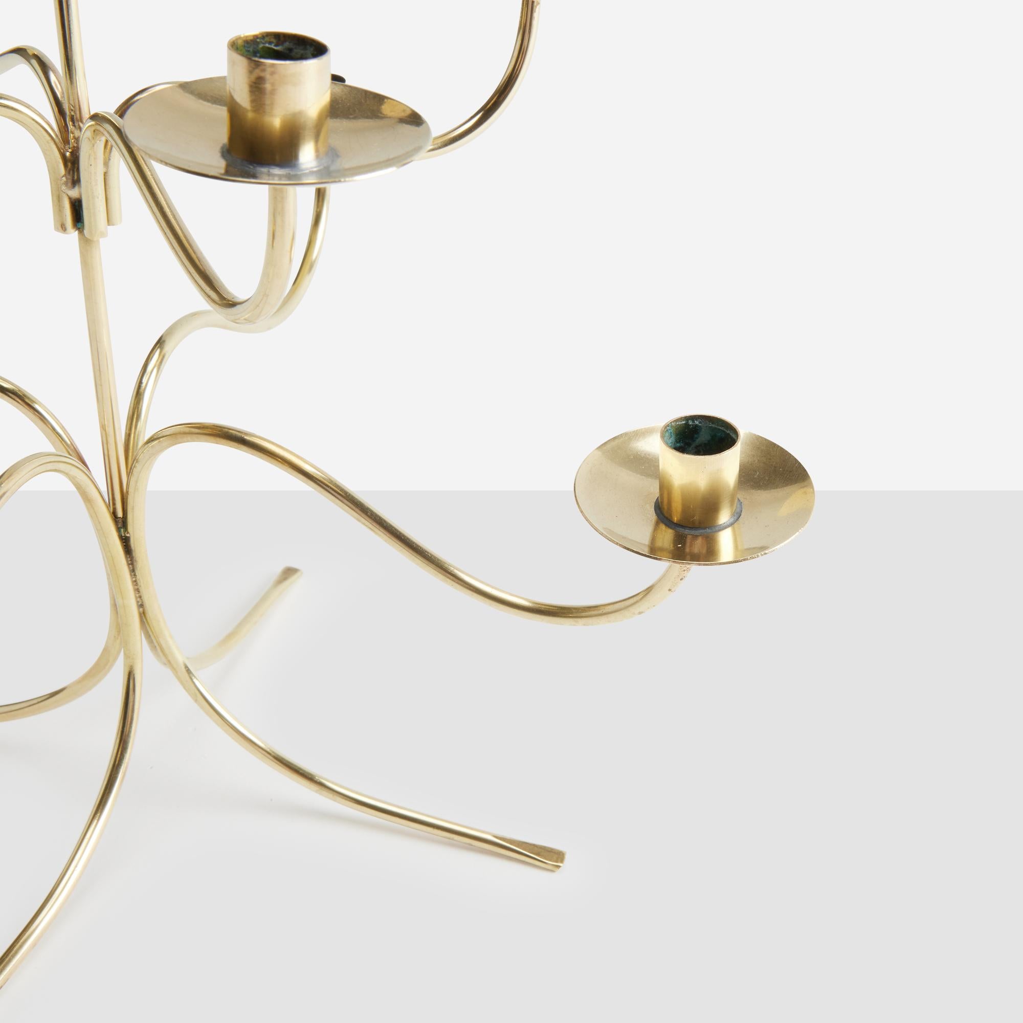 Candelabro in ottone lucido di Josef Frank per Svenskt Tenn in vendita 4