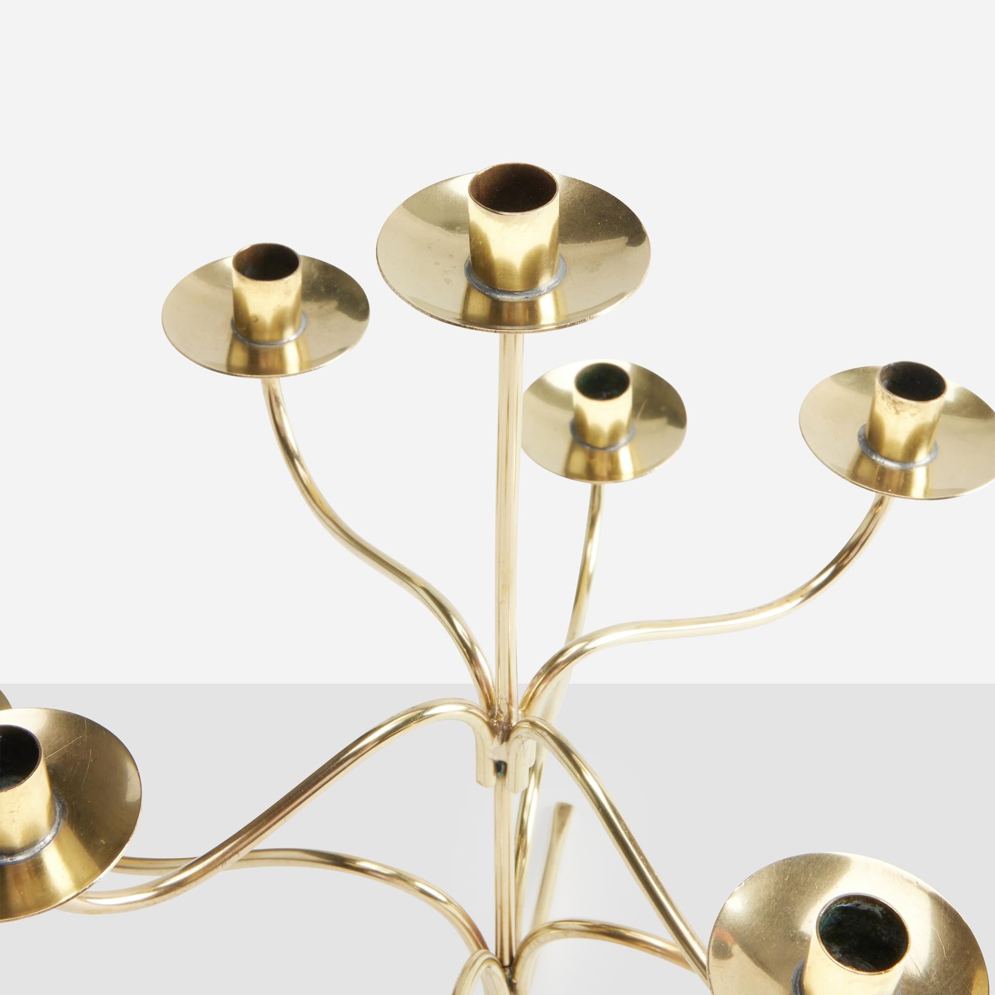 Candelabro in ottone lucido di Josef Frank per Svenskt Tenn in vendita 2