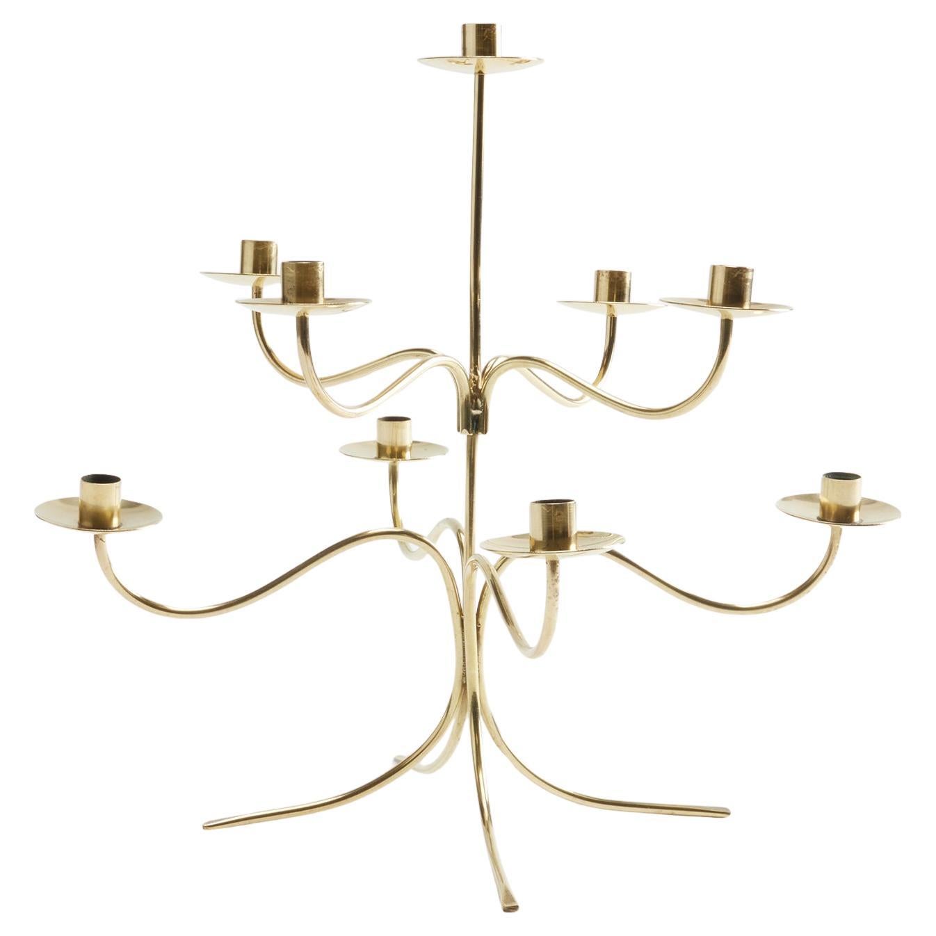 Polished Brass Candelabra by Josef Frank for Svenskt Tenn